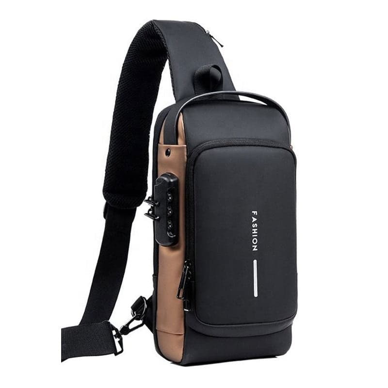 Men’s Anti-Theft Chest Bag – Stylish Motorcycle Crossbody Sling Backpack - View 1