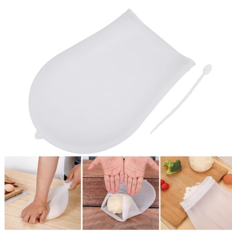 Reusable Soft Silicone Flour Mixing & Kneading Bag – Large Pastry Bag for Dough, Bread, Tortilla & Baking - View 1
